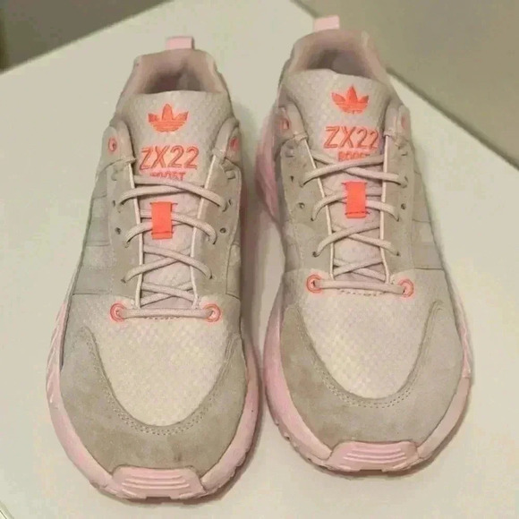 Adidas ZX 22 Boost Pink orange Women's 8 sneakers chunky Trainers running shoes - Picture 14 of 14